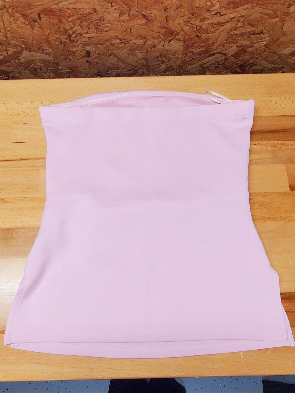 UO Evie- Pink Ruched Tube Top - Picture 2 of 4